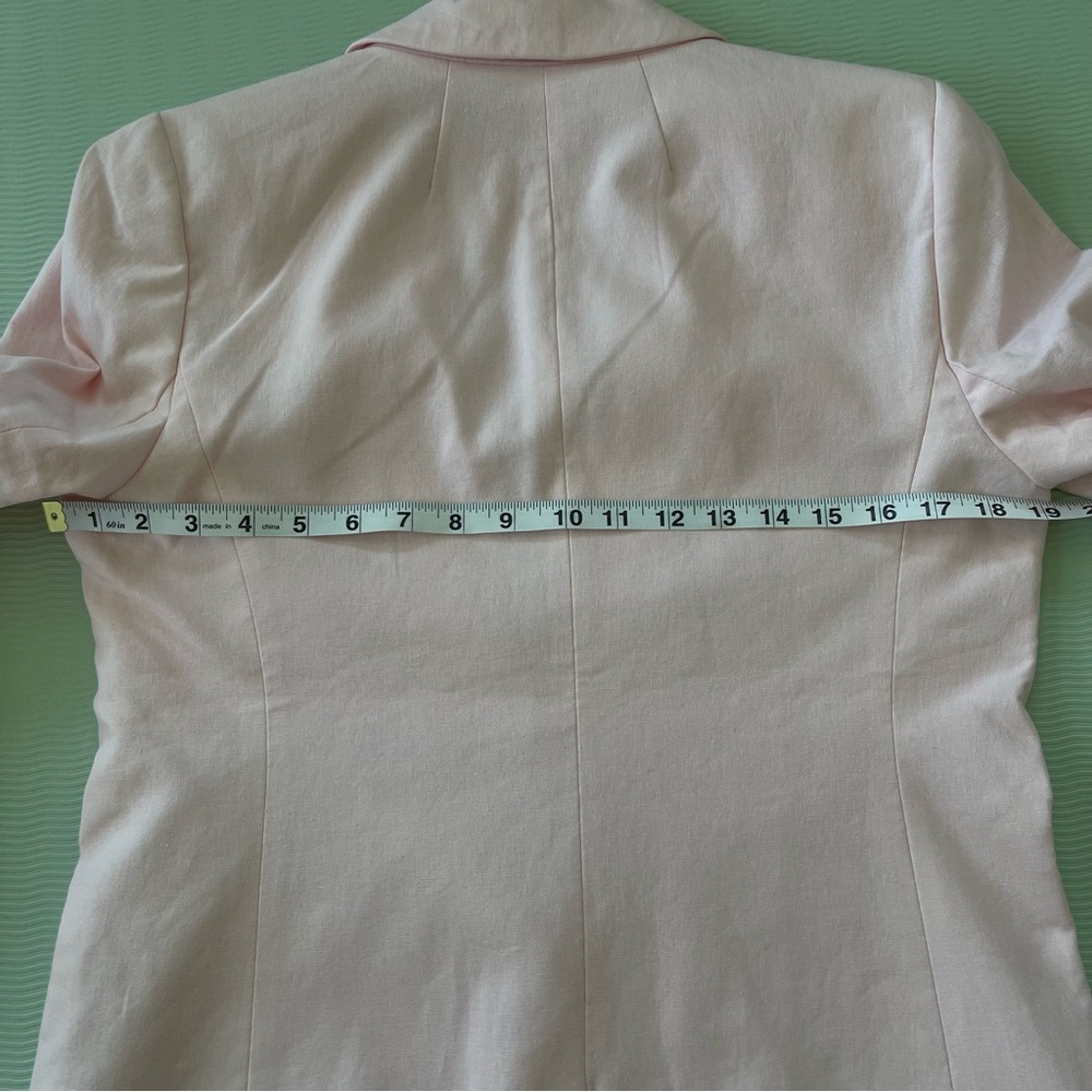 J. Crew Blush Pink Linen Blend Blazer NWT - Picture 8 of 9